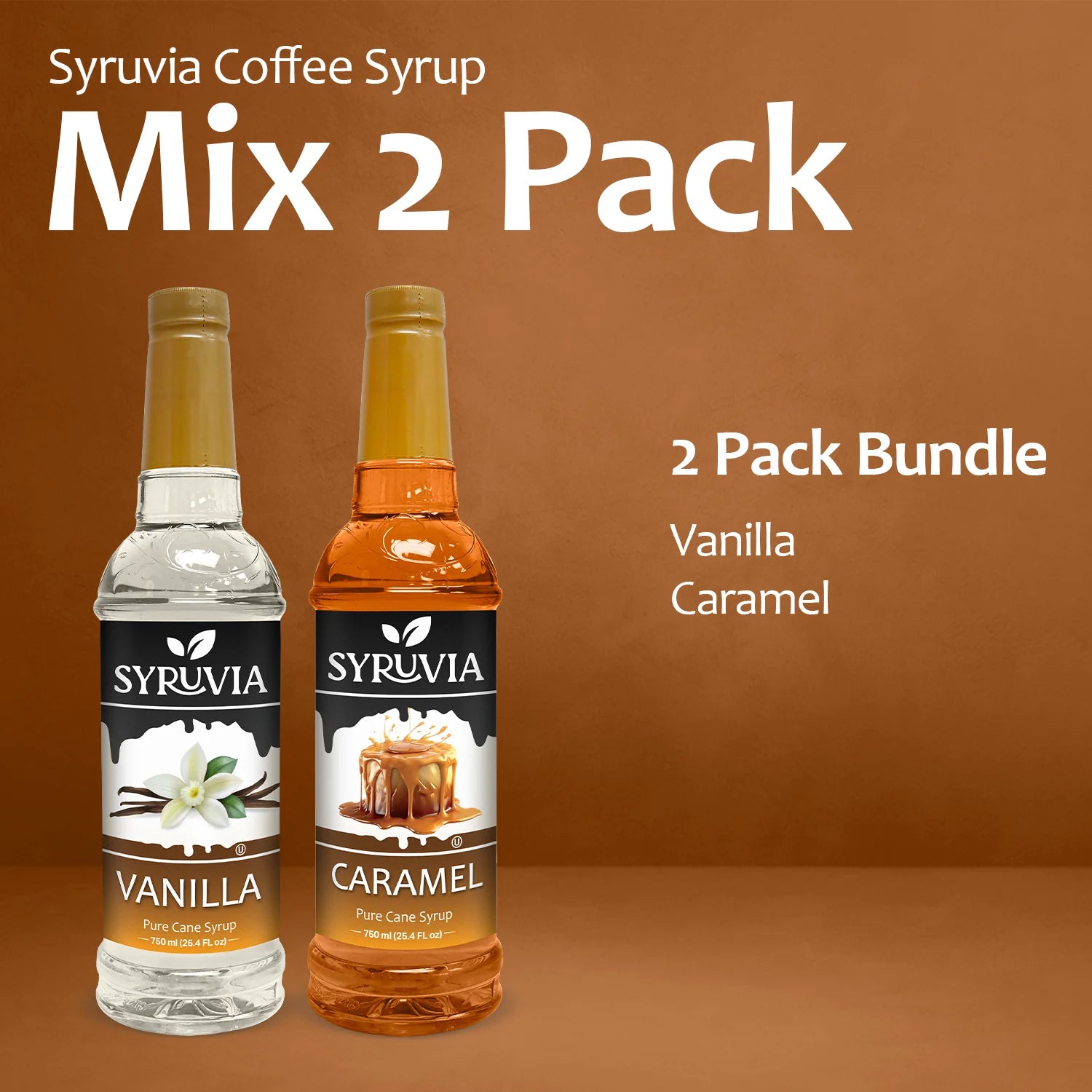variety pack syrup vanilla caramel coffee flavoring